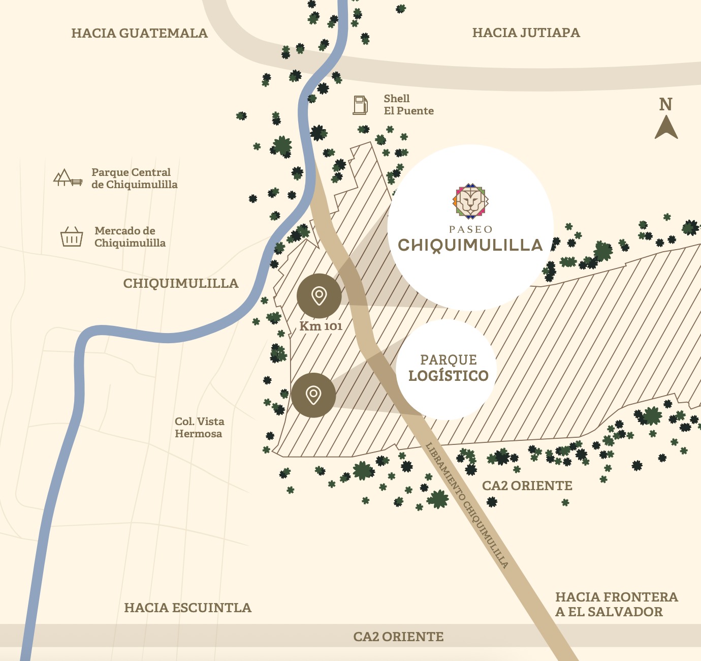 Mapa de ubicación Chiquimulilla
